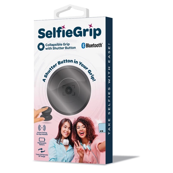 Oncore Innovations Selfie Grip, Collapsible Phone Grip with Shutter Button - Picture 1 of 4